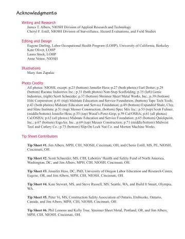 Page 5: Acknowledgments