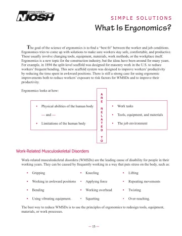 Page 17: What Is Ergonomics?