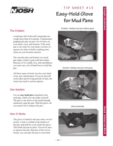 Page 65: Easy-Hold Glove for Mud Pans