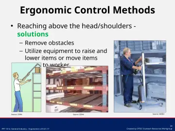 Slide 24: Ergonomic Control Methods