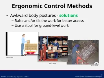 Slide 28: Ergonomic Control Methods