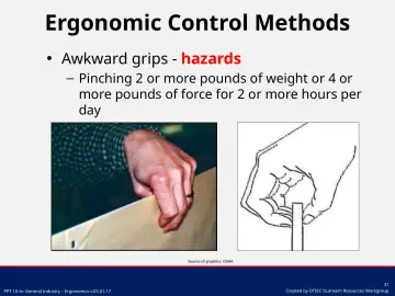 Slide 31: Ergonomic Control Methods
