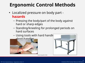 Slide 36: Ergonomic Control Methods