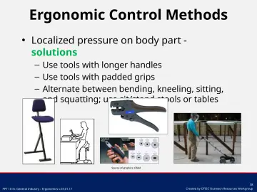 Slide 38: Ergonomic Control Methods