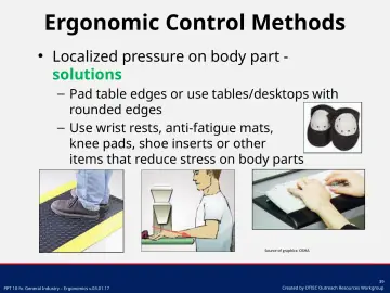 Slide 39: Ergonomic Control Methods