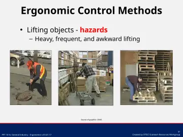 Slide 41: Ergonomic Control Methods