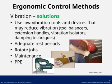 Slide 47: Ergonomic Control Methods