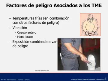 Slide 15: Factores de peligro Asociados a los TME