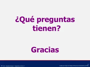 Slide 57: ¿Qué preguntas tienen?