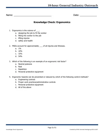 Page 1: 10-hour General Industry Outreach
