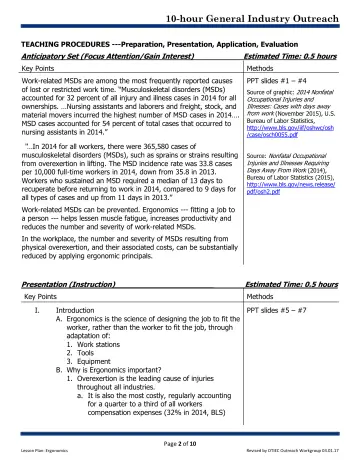 Page 2: TEACHING PROCEDURES ---Preparation, Presentation, Application, Evaluation