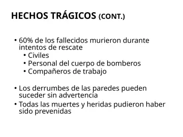 Slide 24: HECHOS TRÁGICOS (CONT.)