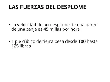 Slide 27: LAS FUERZAS DEL DESPLOME