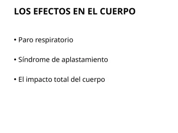 Slide 29: LOS EFECTOS EN EL CUERPO