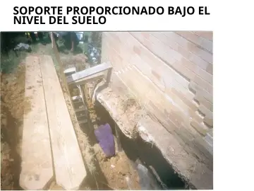 Slide 61: SOPORTE PROPORCIONADO BAJO EL NIVEL DEL SUELO