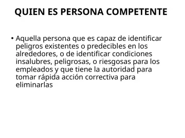 Slide 65: QUIEN ES PERSONA COMPETENTE