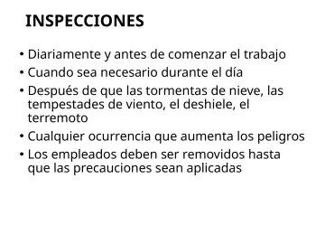 Slide 69: INSPECCIONES