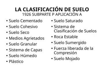 Slide 94: LA CLASIFICACIÓN DE SUELO