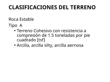 Slide 96: CLASIFICACIONES DEL TERRENO