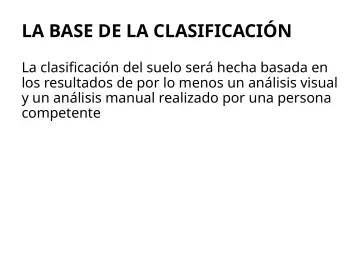 Slide 104: LA BASE DE LA CLASIFICACIÓN