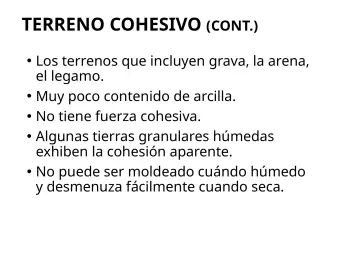 Slide 129: TERRENO COHESIVO (CONT.)