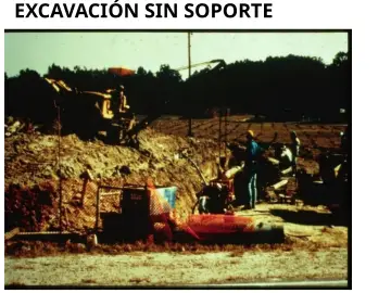 Slide 133: EXCAVACIÓN SIN SOPORTE