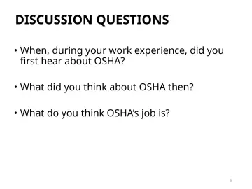 Slide 8: DISCUSSION QUESTIONS