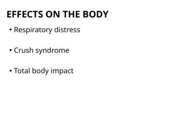 Slide 29: EFFECTS ON THE BODY