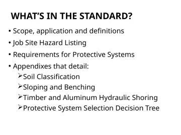 Slide 35: WHAT’S IN THE STANDARD?