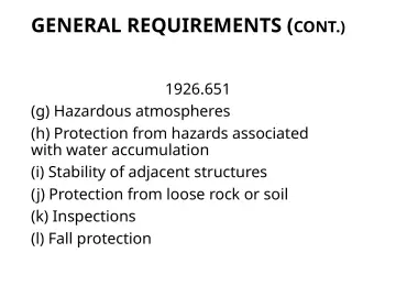 Slide 37: GENERAL REQUIREMENTS ( CONT.)