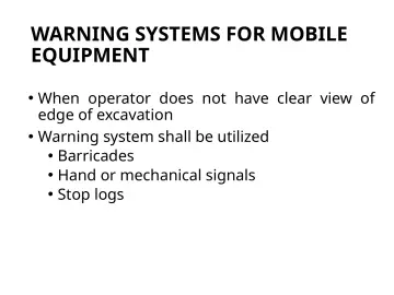 Slide 45: WARNING SYSTEMS FOR MOBILE EQUIPMENT