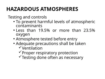 Slide 48: HAZARDOUS ATMOSPHERES