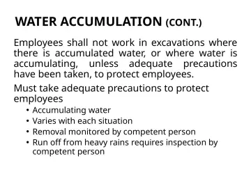Slide 56: WATER ACCUMULATION (CONT.)