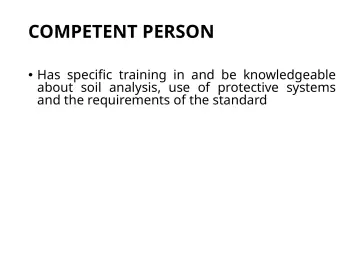 Slide 66: COMPETENT PERSON