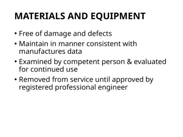Slide 78: MATERIALS AND EQUIPMENT
