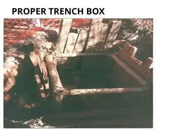 Slide 85: PROPER TRENCH BOX