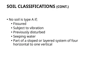 Slide 97: SOIL CLASSIFICATIONS (CONT.)