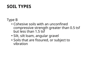 Slide 101: SOIL TYPES