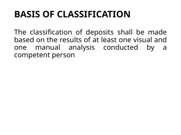 Slide 104: BASIS OF CLASSIFICATION