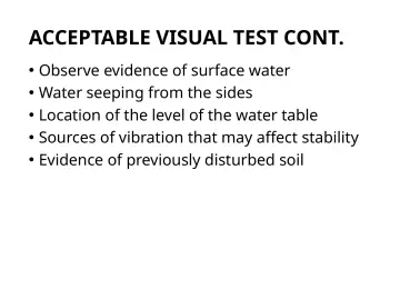 Slide 106: ACCEPTABLE VISUAL TEST CONT.