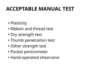 Slide 107: ACCEPTABLE MANUAL TEST