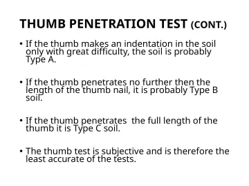 Slide 122: THUMB PENETRATION TEST (CONT.)