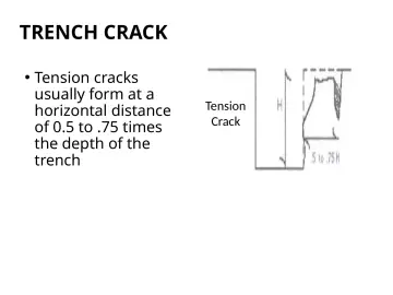 Slide 139: TRENCH CRACK