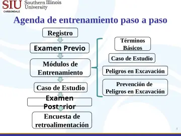 Slide 4: Agenda de entrenamiento paso a paso