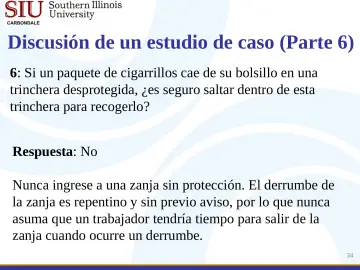 Slide 34: Discusión de un estudio de caso (Parte 6)