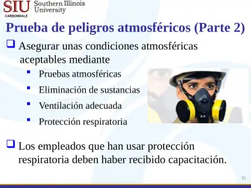 Slide 81: Prueba de peligros atmosféricos (Parte 2)