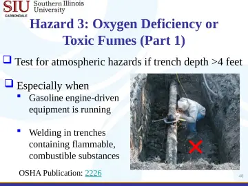 Slide 48: Hazard 3: Oxygen Deficiency or Toxic Fumes (Part 1)