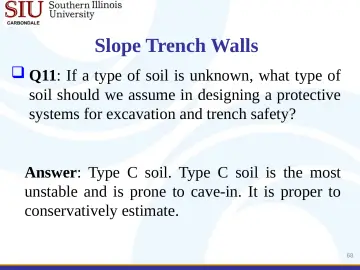 Slide 68: Slope Trench Walls