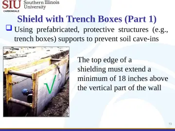 Slide 73: Shield with Trench Boxes (Part 1)