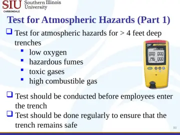 Slide 80: Test for Atmospheric Hazards (Part 1)